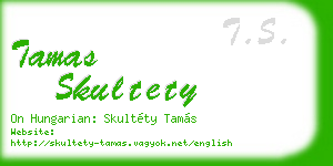 tamas skultety business card